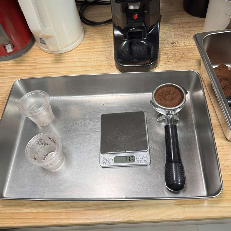 打咖啡粉教程（双份意式浓缩）